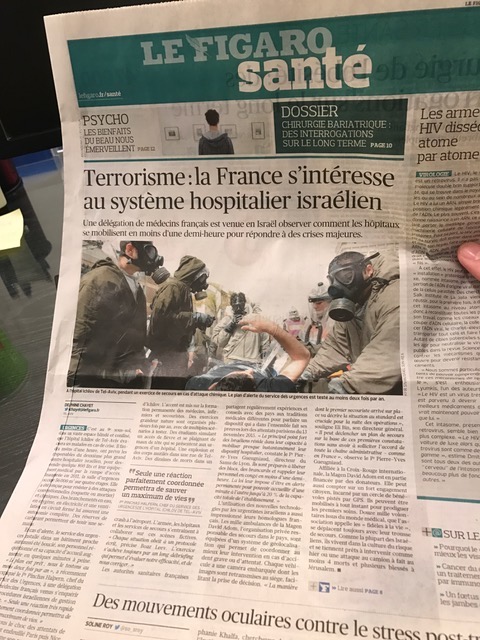 Terrorisme : la France s'intéresse au système hospitalier israélien.